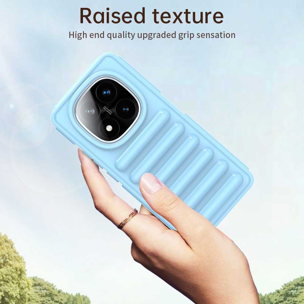 Csíkos tartós borító Xiaomi Redmi Note 14 Pro+ 5G - kék