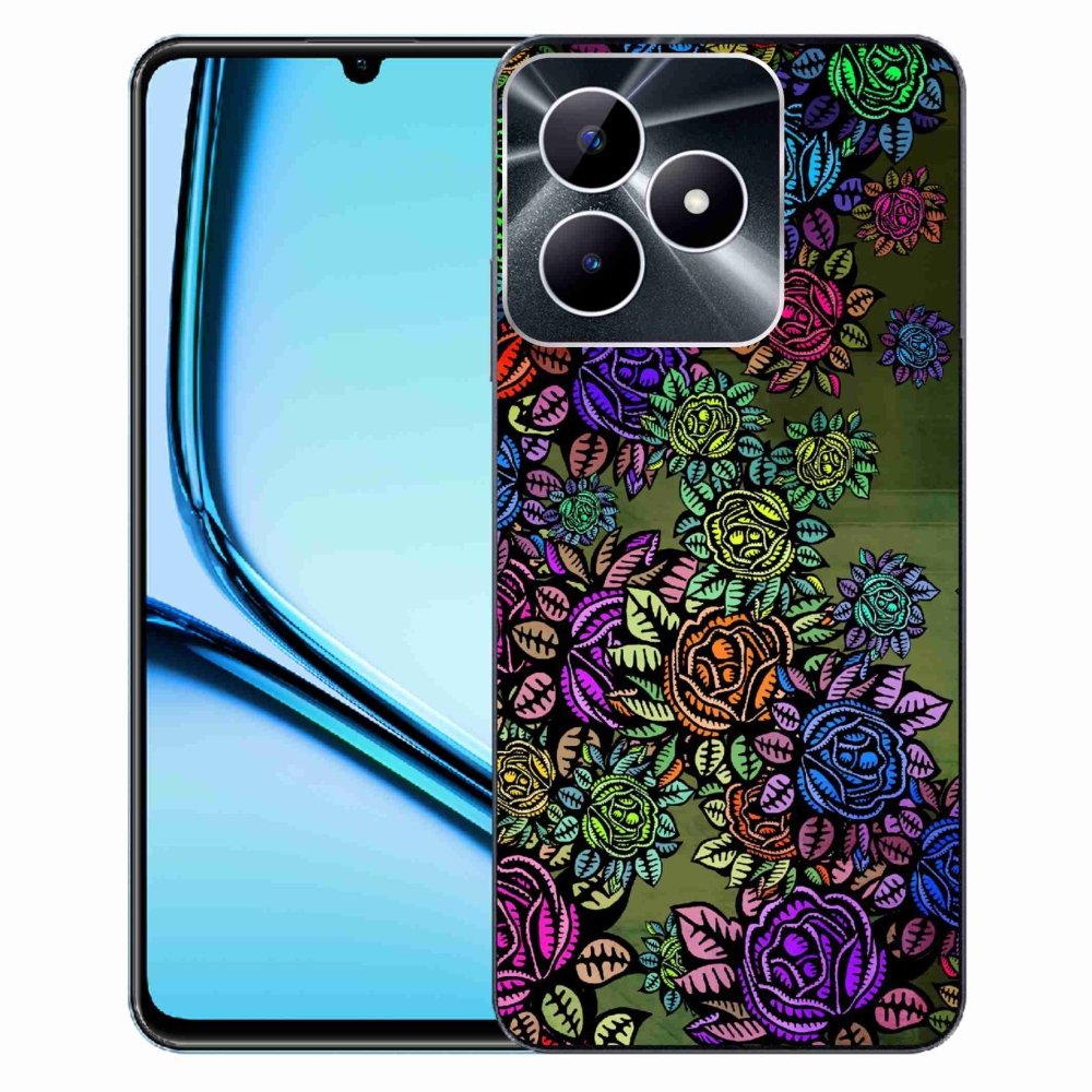 Zselés borító mmCase a Realme Note 50 készülékhez - virágok 6