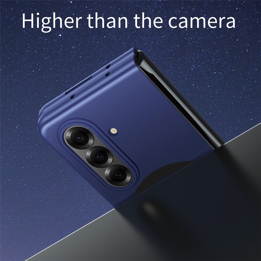 Érintésálló matt műanyag tok MagSafe-val a Samsung Galaxy Z Fold7 5G készülékre - kék