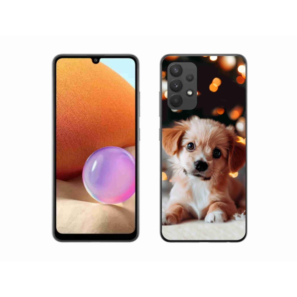 Gél borítás mmCase Samsung Galaxy A32 4G - kölyökkutyakékhez