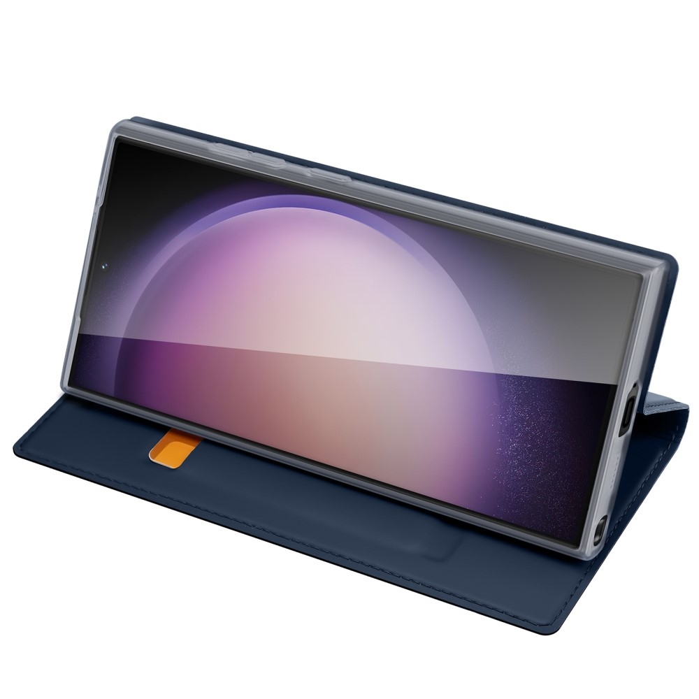 DUX könyvtáska Samsung Galaxy S24 Ultra készülékhez - sötétkék
