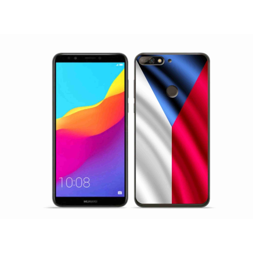 Gél borítás mmCase mobiltelefonhoz Huawei Y7 Prime (2018) - cseh zászló