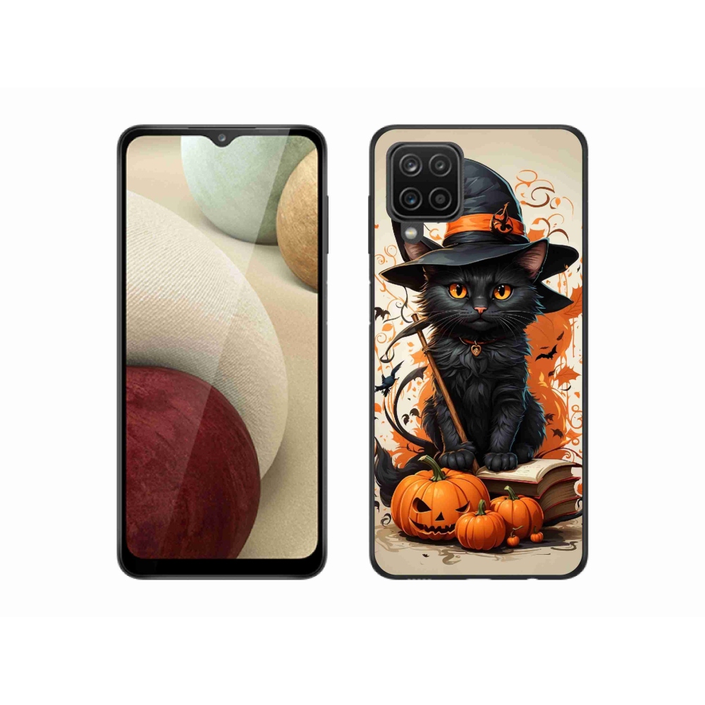 Gél borítás mmCase Samsung Galaxy A12 készülékhez - macskavarázsló