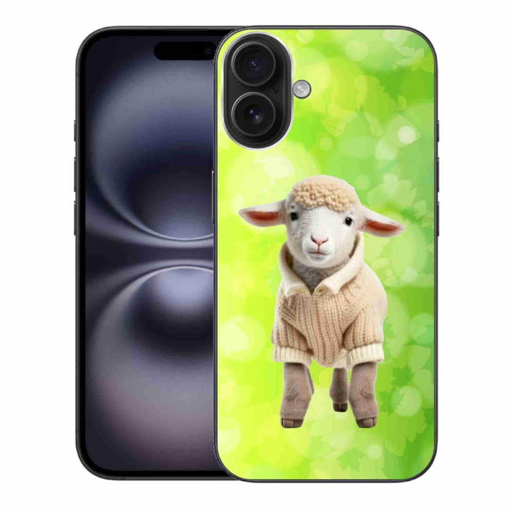 Gél borítás mmCase iPhone 16 Plus készülékhez - bárány pulóverben