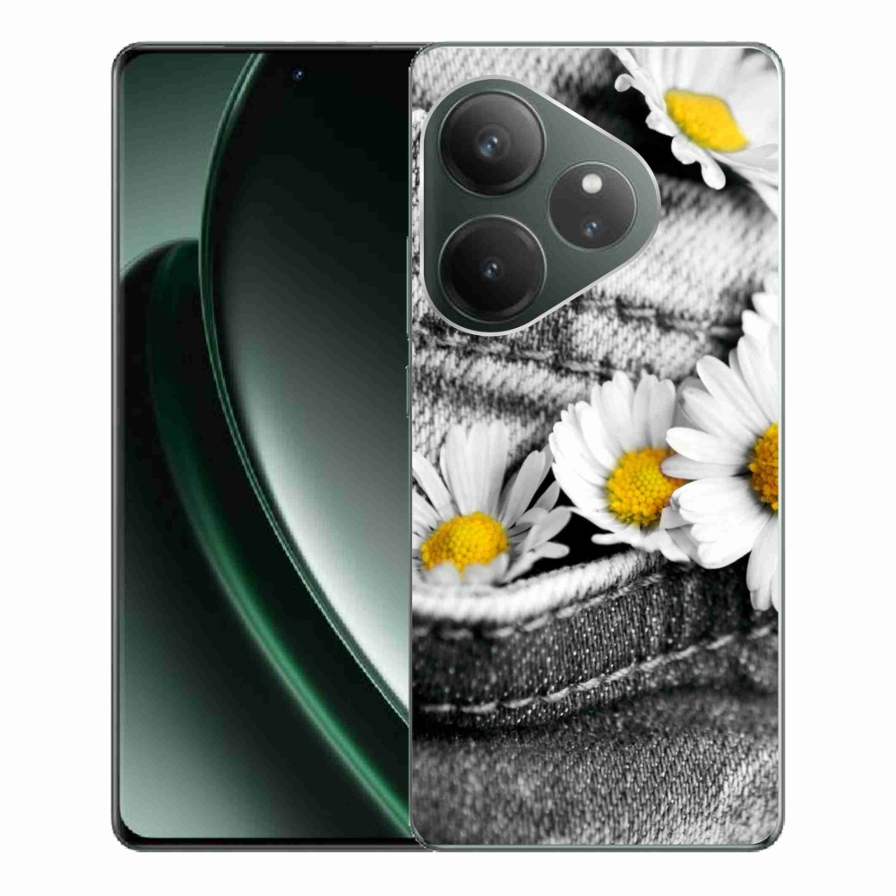 Gél tok mmCase a Realme GT 6 5G/GT 6T 5G számára - százszorszépek