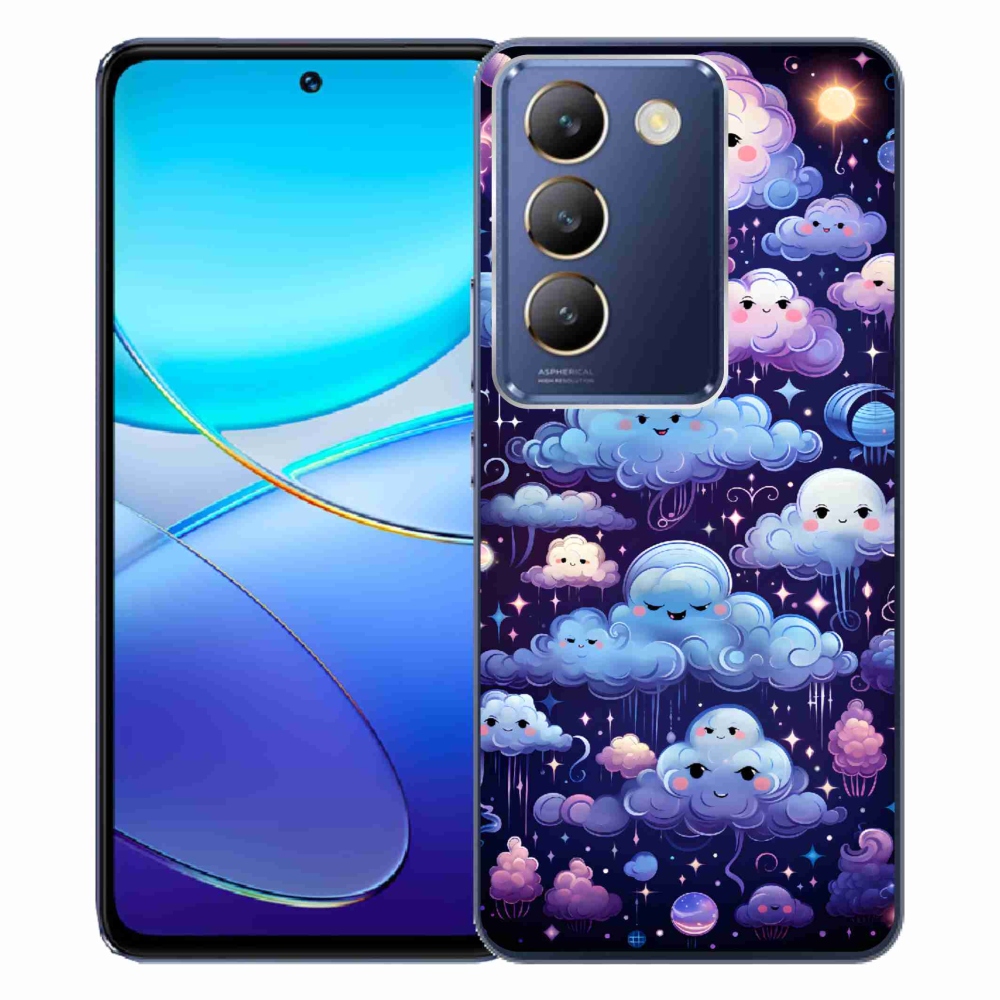 Gél borítás mmCase a Vivo V40 SE 4G/5G készülékhez - felhők