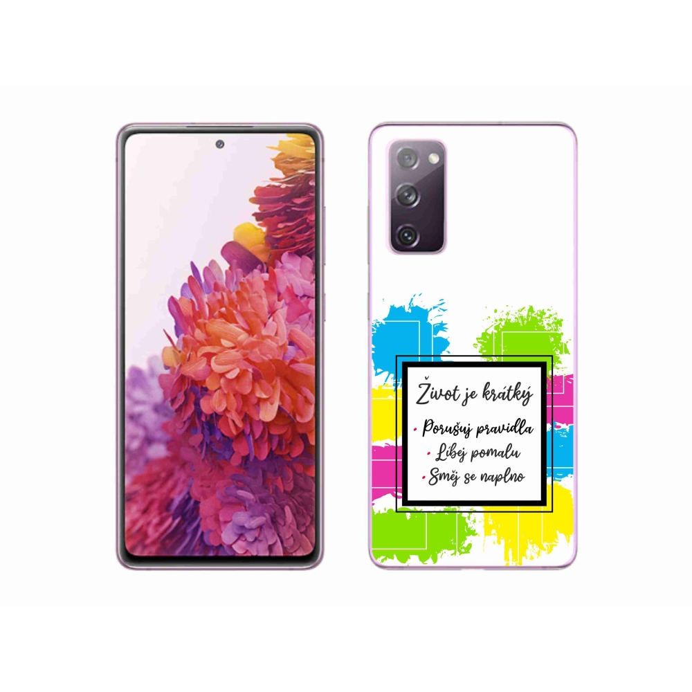 Gél borítás mmCase Samsung Galaxy S20 FE - idézem 5 fehér háttér