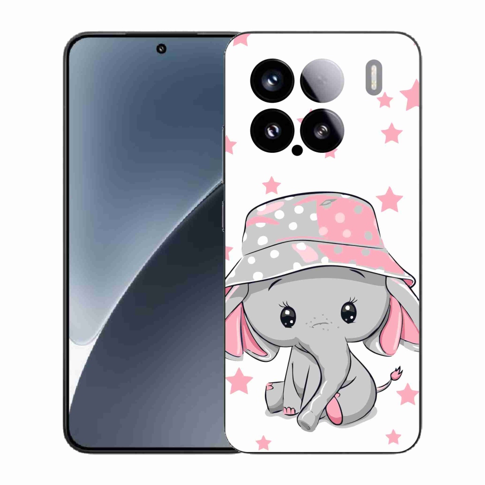 Gél borítás mmCase a Xiaomi 15-öshöz - rózsaszín elefánt