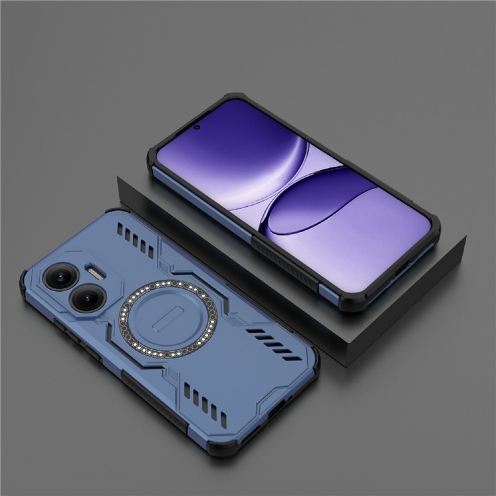 Üreges, tartós burkolat MagSafe-vel a Xiaomi Poco F7 5G-re - kék