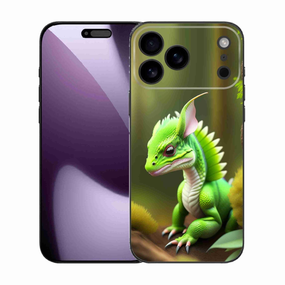 Zselés borítás mmCase iPhone 17 Pro Max készülékhez - zöld sárkány