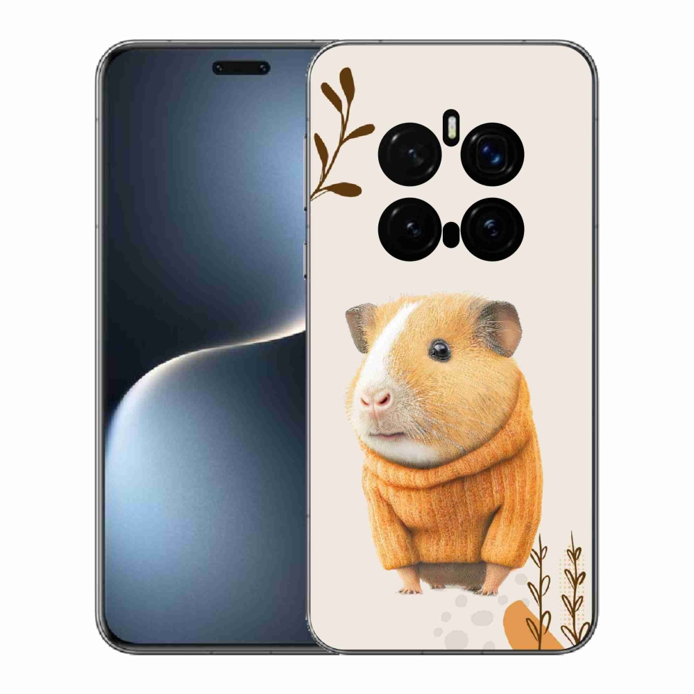 Gél borítás mmCase a Honor Magic 7 Pro 5G számára - tengerimalac a pulóverben