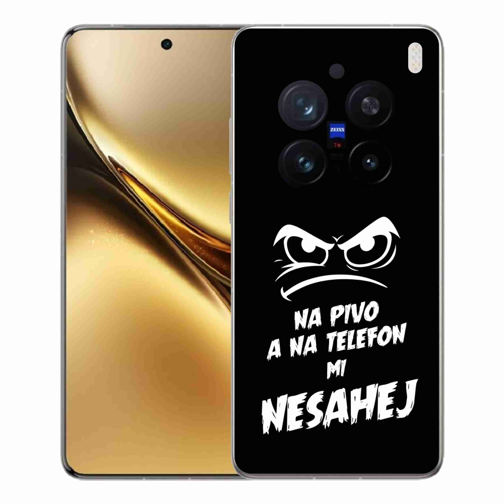 Gél borítás mmCase a Vivo X200 Pro 5G készülékhez - sör motívum 2 fekete háttér