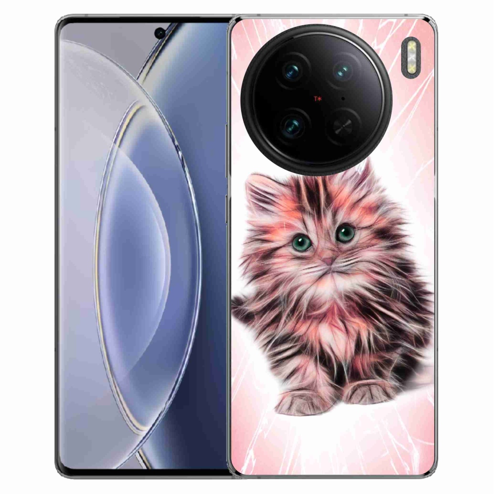 Gél borítás mmCase a Vivo X90 Pro készülékhez - aranyos cica