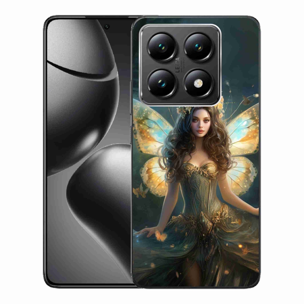 Gél borító mmCase a Xiaomi 14T-hez - pillangó nő