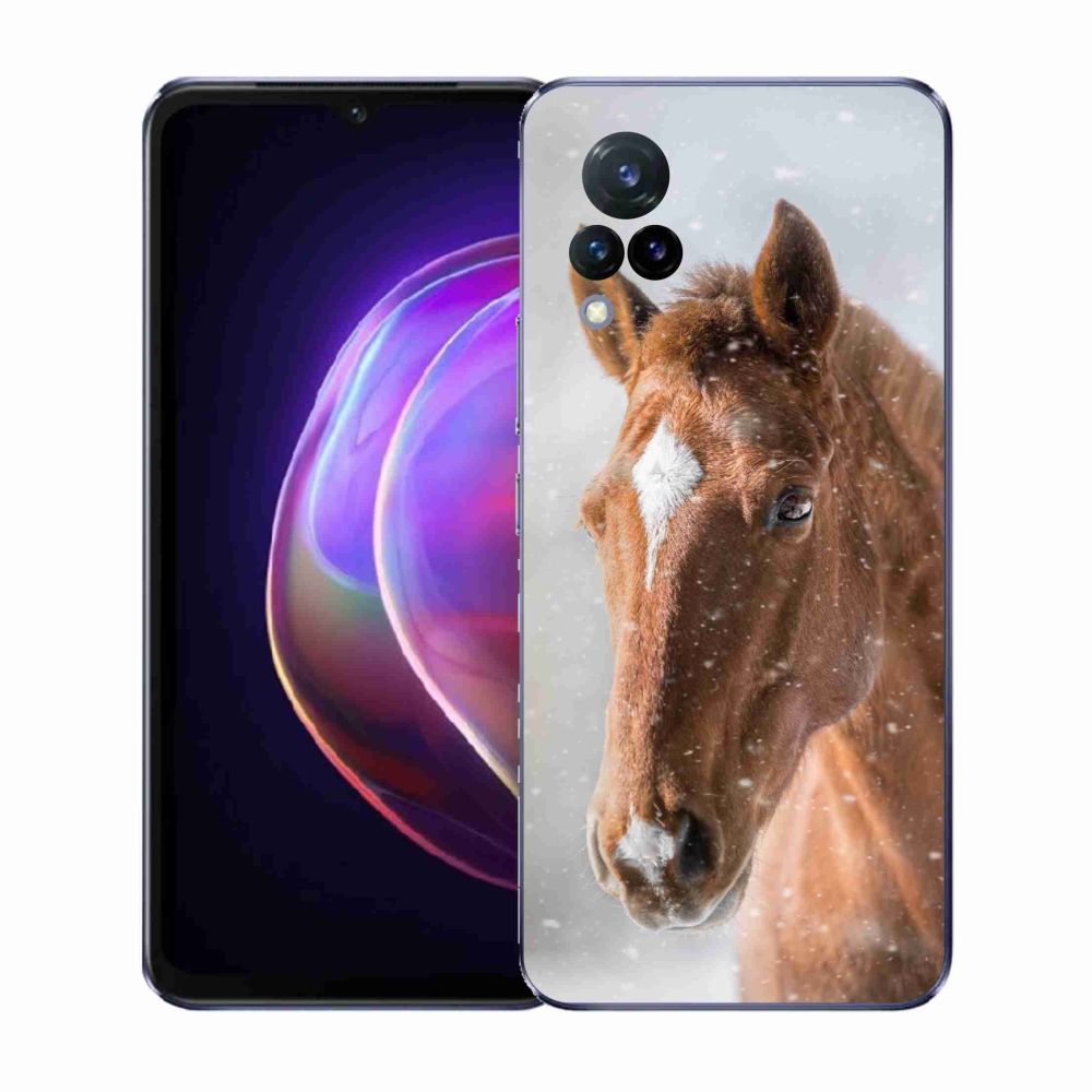 Zselés borítás mmCase Vivo V21 4G/5G - barna ló 2