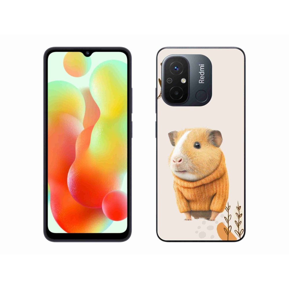 Gél borítás mmCase a Xiaomi Redmi 12C-hez - tengerimalac a pulóverben