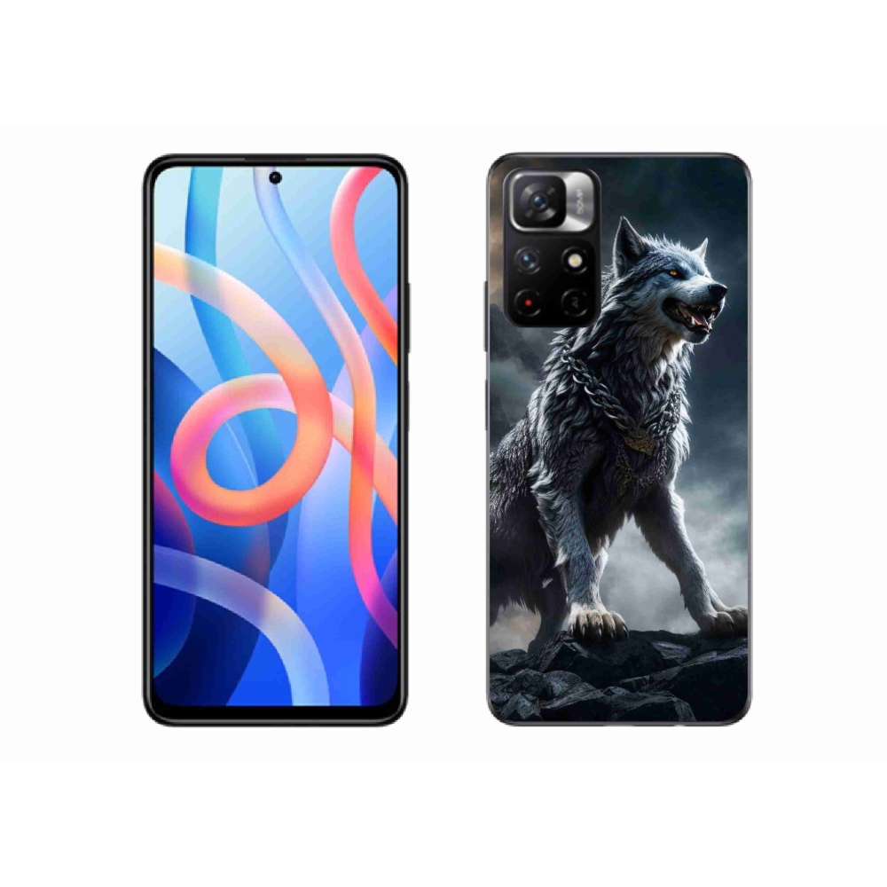 Gél borítás mmCase a Xiaomi Redmi Note 11S 5G-hez - farkas 1