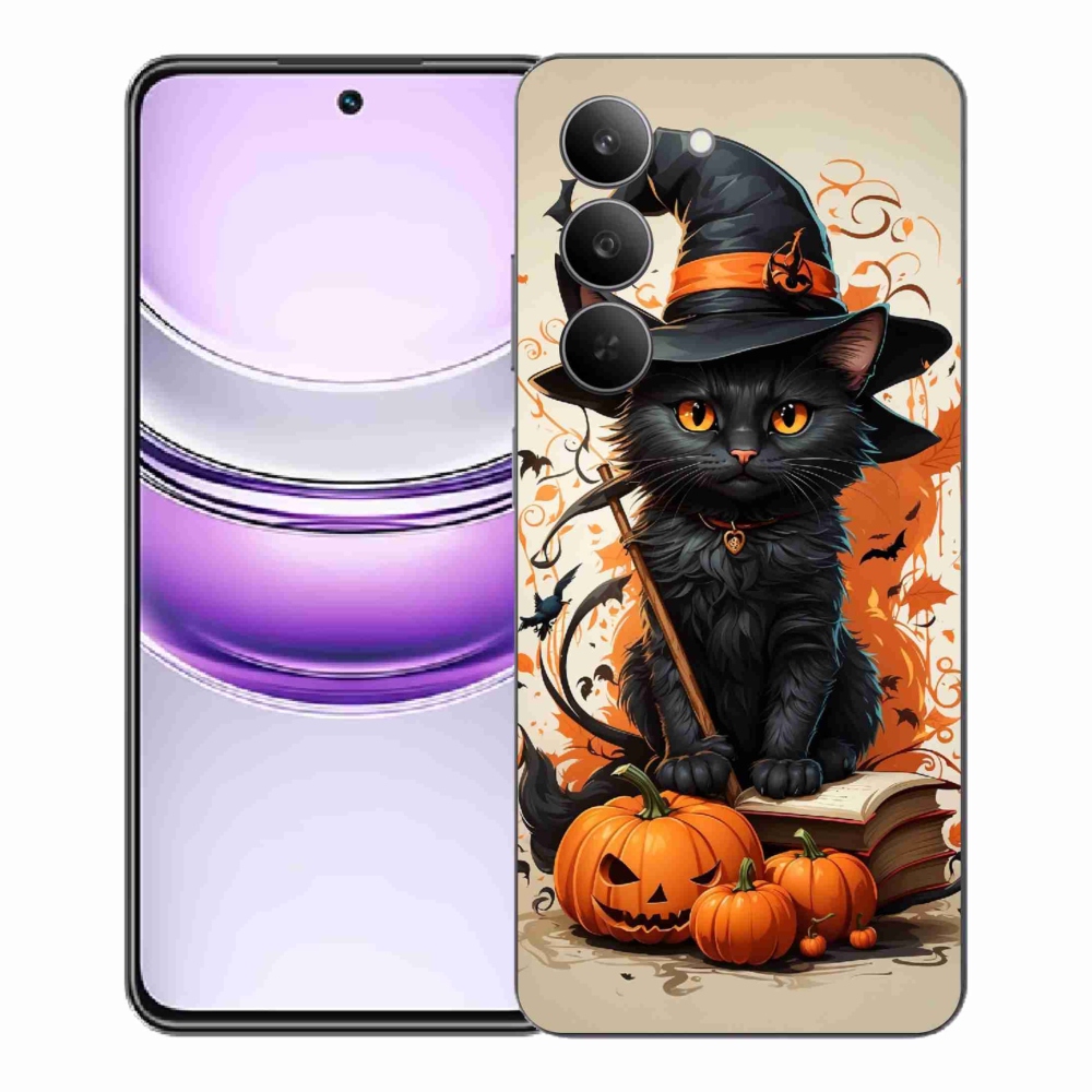 Zselés borítás mmCase a Realme 14x 5G készülékhez - cat wizard