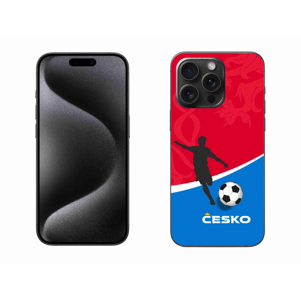 Gél borítás mmCase iPhone 15 Pro Max készülékhez - Labdarúgás Csehország