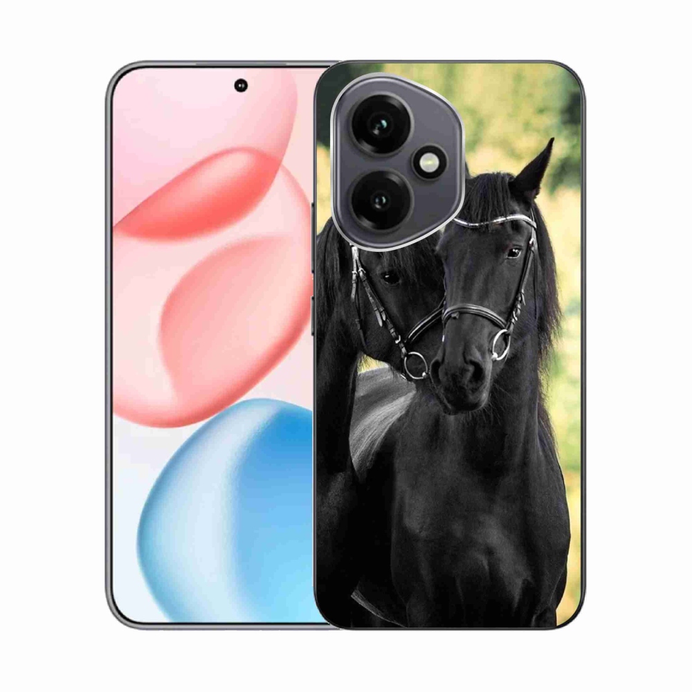 Zselés borítás mmCase a Honor 400-hoz - két fekete ló
