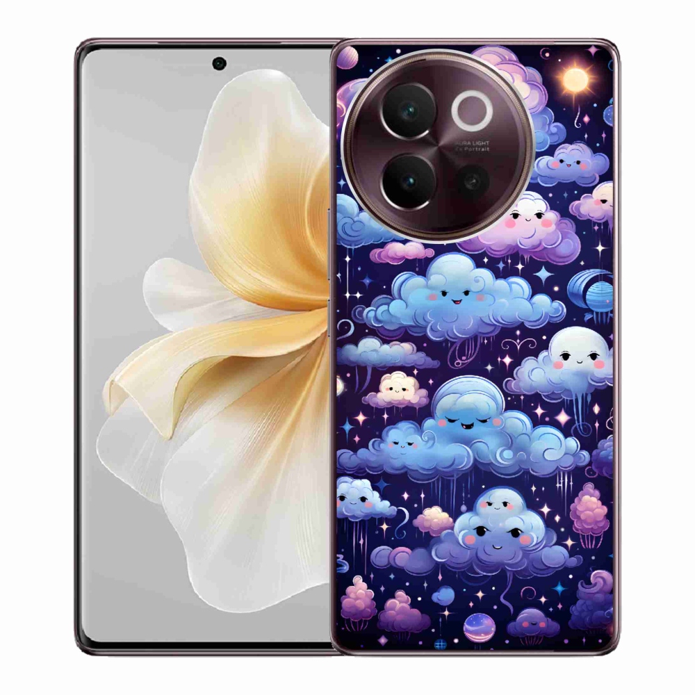 Gél borítás mmCase a Vivo V40 Lite 5G-hez - felhők