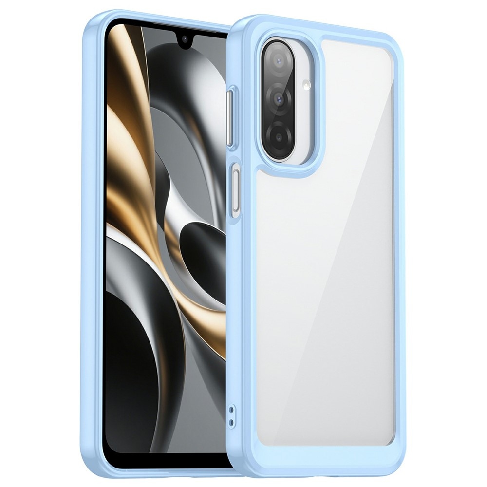 Gél tok kemény hátlappal Samsung Galaxy A17 4G/5G készülékhez - kék