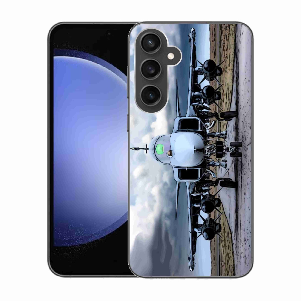 Gél borítás mmCase Samsung Galaxy S23 FE - katonai repülőgépekhez