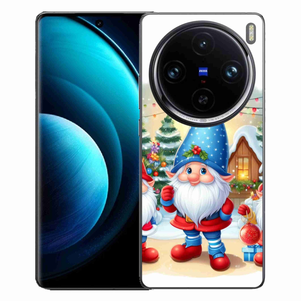 Zselés borítás mmCase a Vivo X100 Pro 5G-hez - Karácsonyi manók