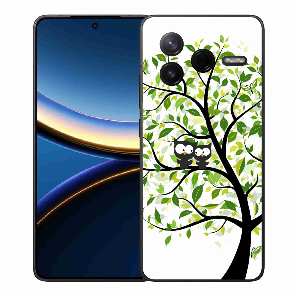 Gél borítás mmCase a Xiaomi Poco F7 Pro számára - baglyok a fán