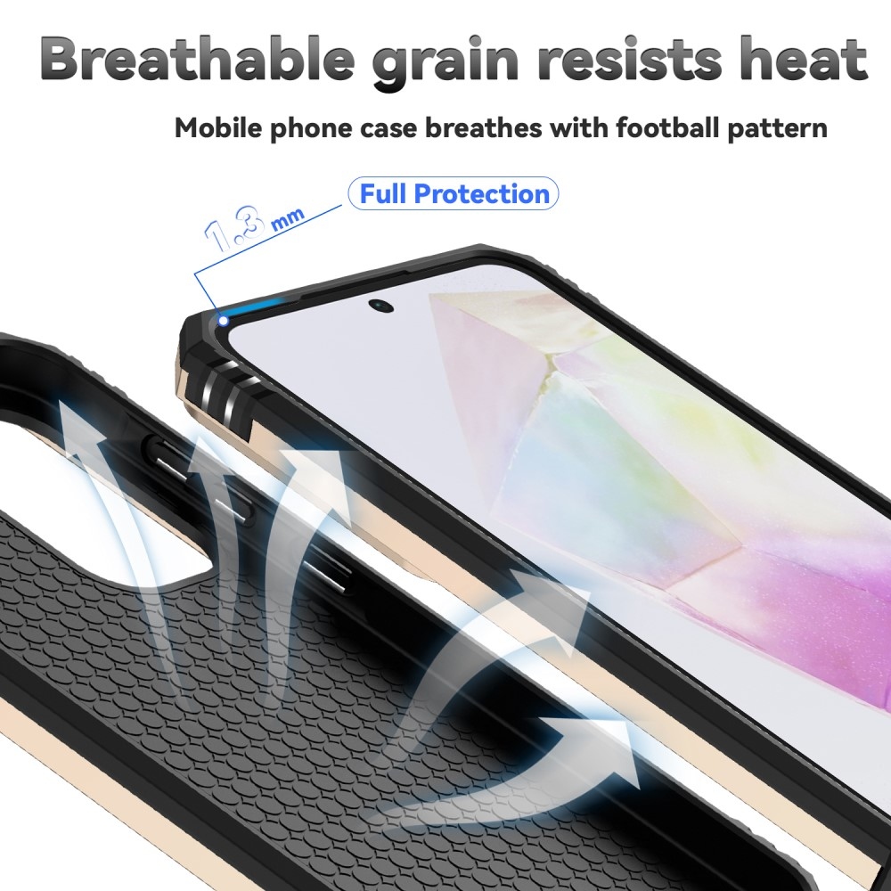 Gyűrűálló borítás Samsung Galaxy A36 5G készülékhez - arany színű