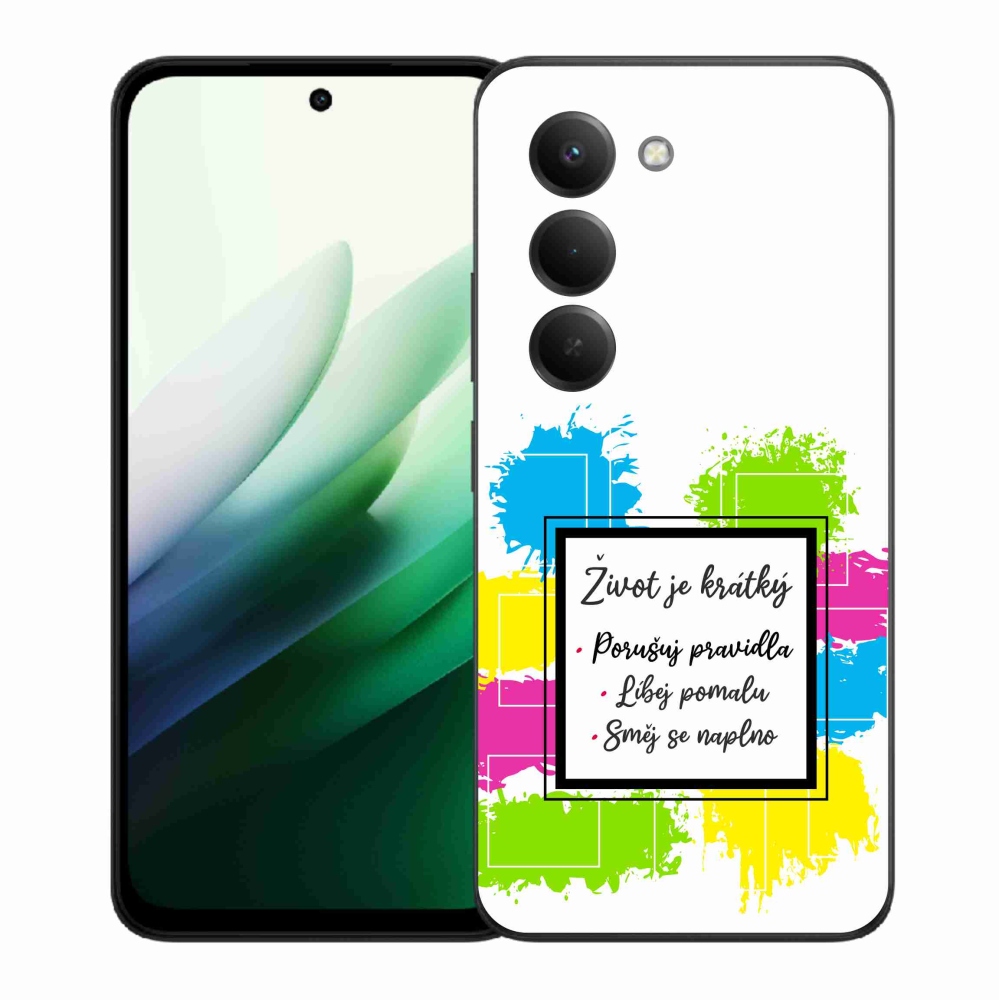 Gél borítás mmCase a Xiaomi Redmi 15 5G - Idézet 5 fehér háttérrel