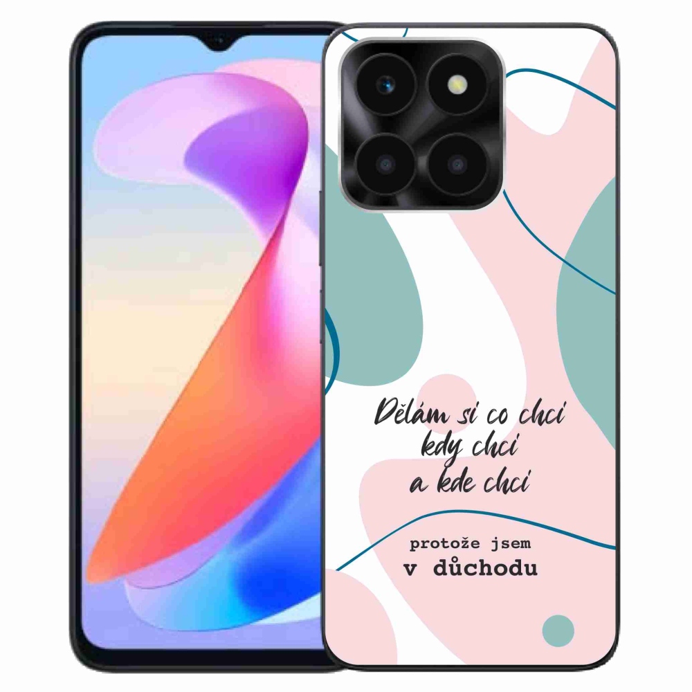 Gél borító mmCase a Honor X6a készülékhez - vicces szöveg 10 fehér háttér