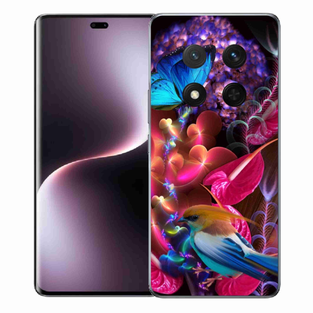 Gél borítás mmCase a Honor Magic 7 Lite 5G számára - színes virágok