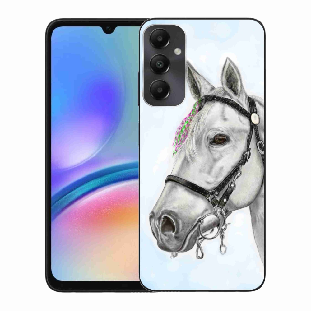 Zselés borítás mmCase Samsung Galaxy A05s - fehér ló 1