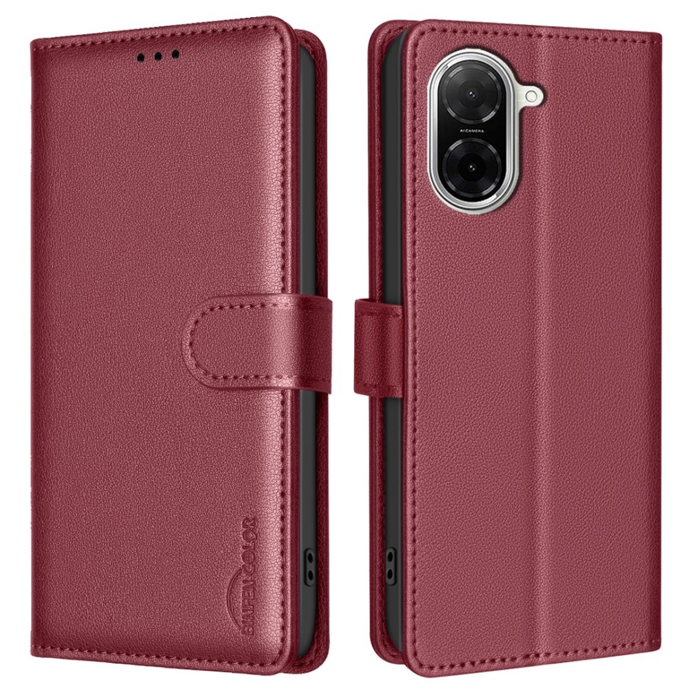 BINFEN könyv tok Xiaomi Redmi A5 (171.7x77.8x8.3mm) - piros