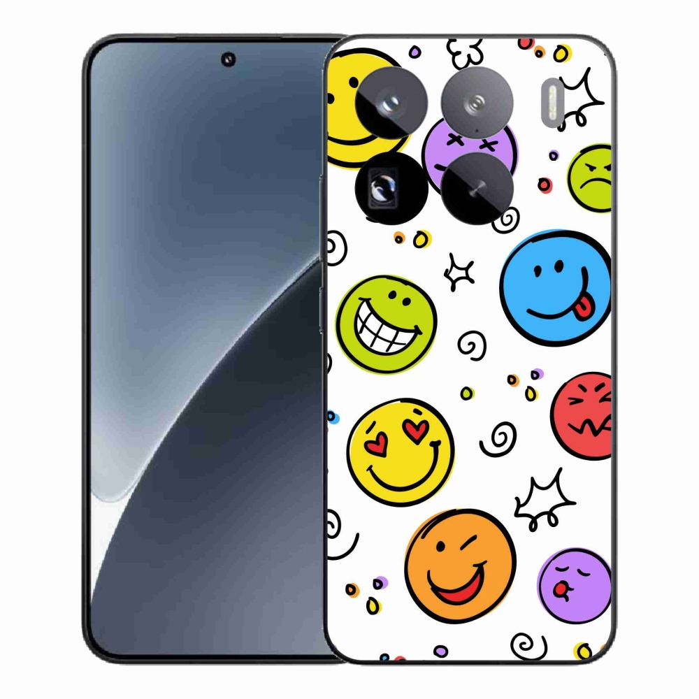 Gél borítás mmCase a Xiaomi 15 Pro számára - smiley-k