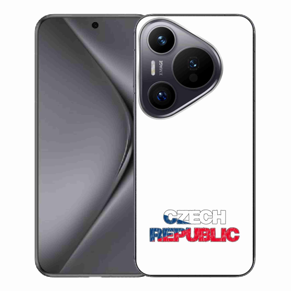 Gél borító mmCase a Huawei Pura 70 Pro - Csehország fehér háttérhez