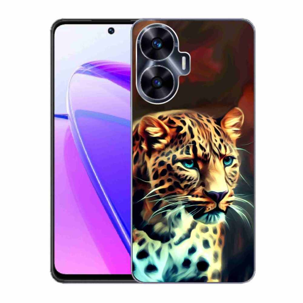 Gél borító mmCase a Realme C55 készülékhez - leopárd