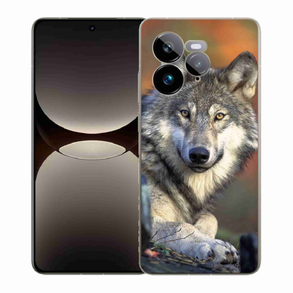 Gél borítás mmCase a Realme GT 7 Pro 5G számára - farkas