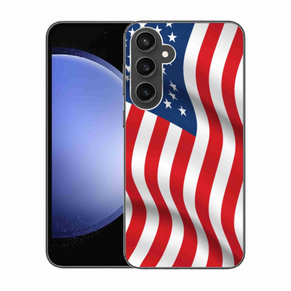 Gél borítás mmCase Samsung Galaxy S23 FE - amerikai zászlóhoz