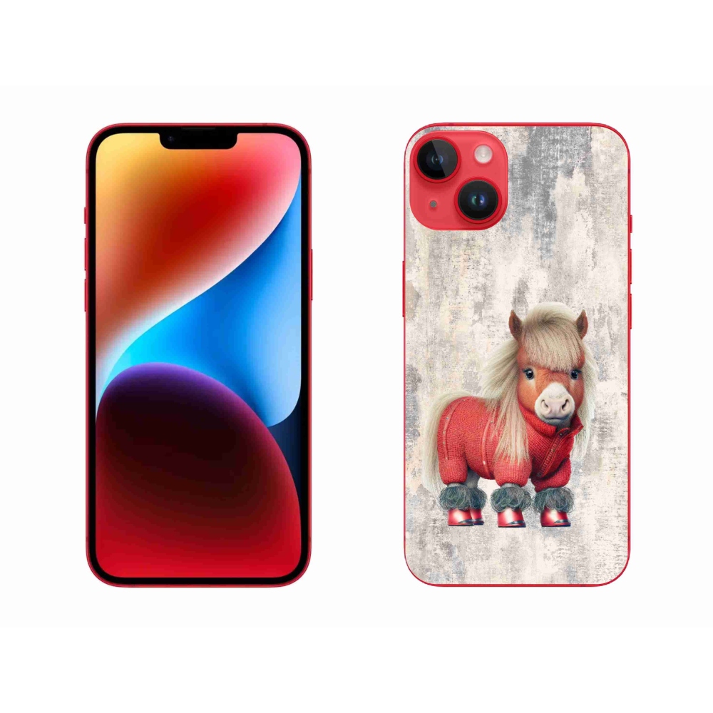 Zselés borítás mmCase iPhone 14 Plus készülékhez - póni pulóverben