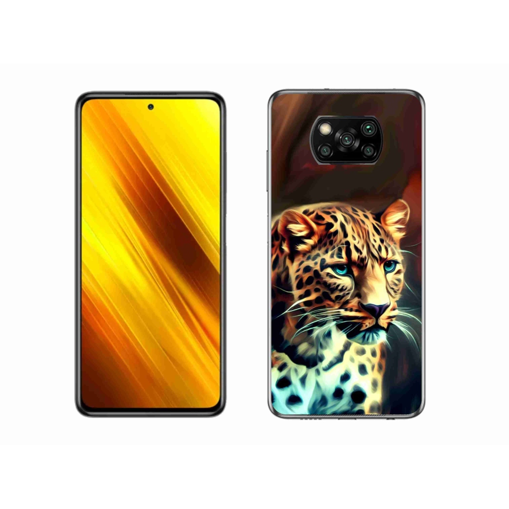 Gél borítás mmCase a Xiaomi Poco X3-hoz - leopárd