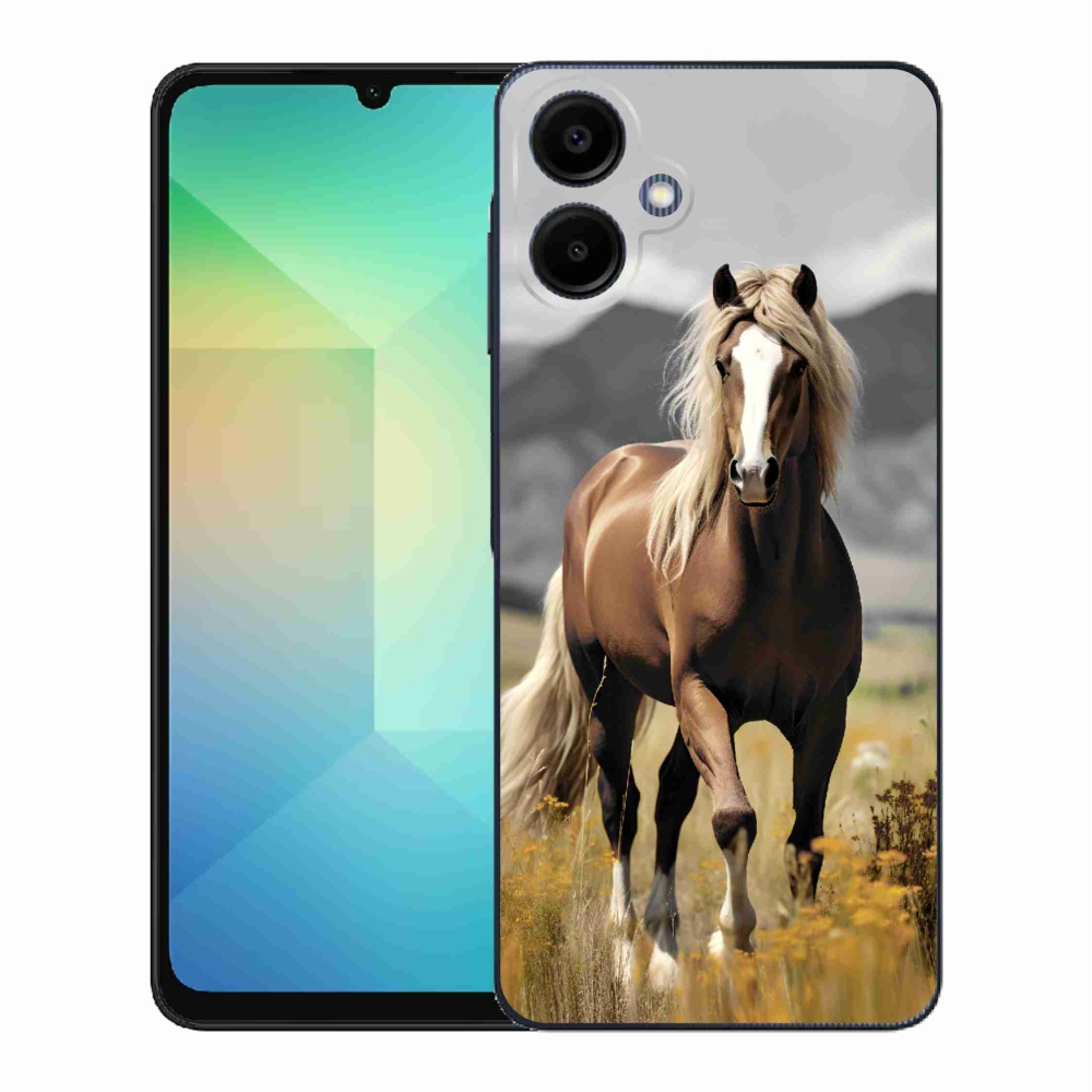 Zselés borítás mmCase Samsung Galaxy A06 4G - barna ló 1