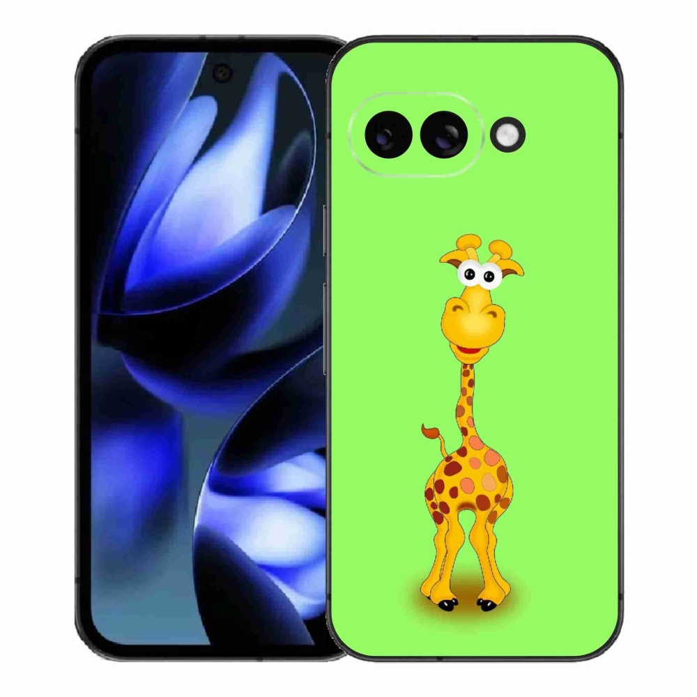 Gél borítás mmCase a Google Pixel 9a számára - rajzfilm zsiráf