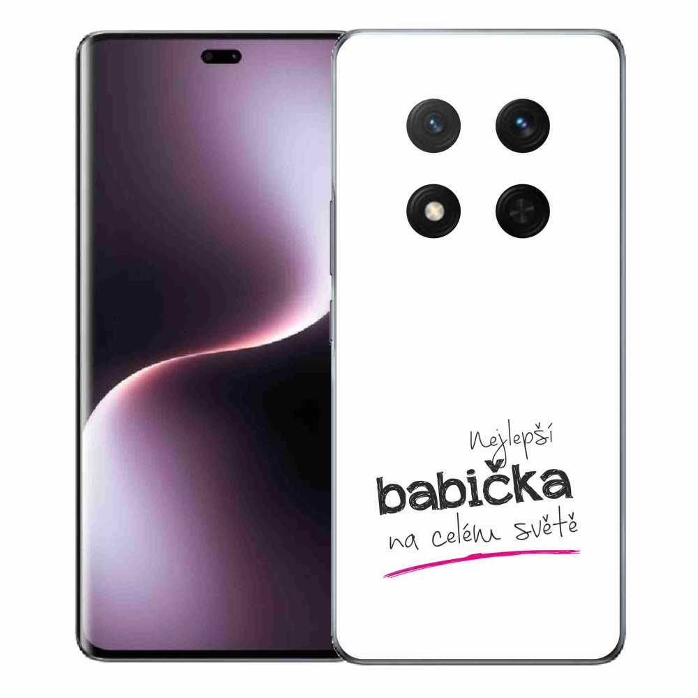 Gél borító mmCase a Honor Magic 7 Lite 5G-n - Legjobb nagyi 4 fehér háttérrel