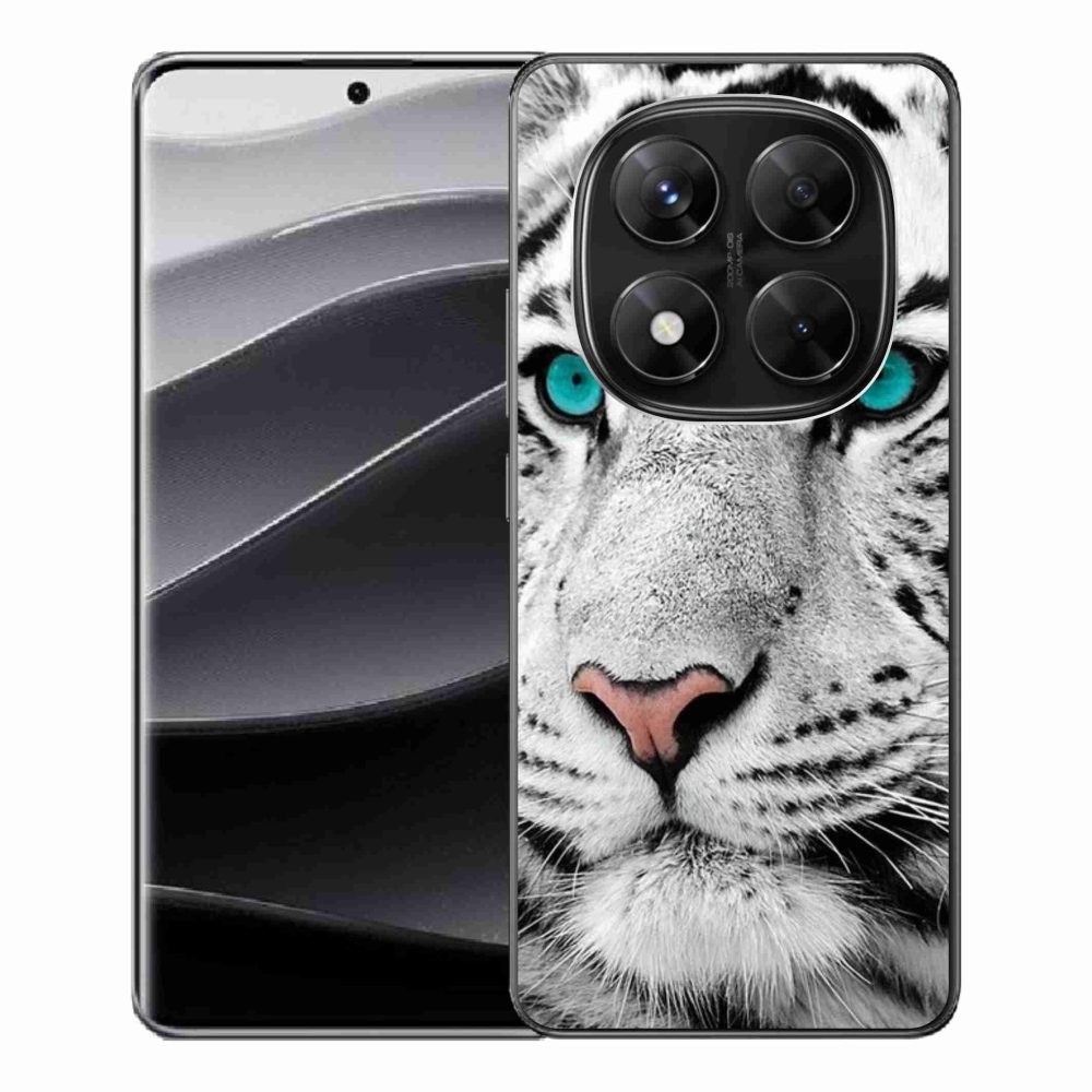 Gél borítás mmCase a Xiaomi Redmi Note 14 Pro 5G/Poco X7 5G számára - fehér tigris