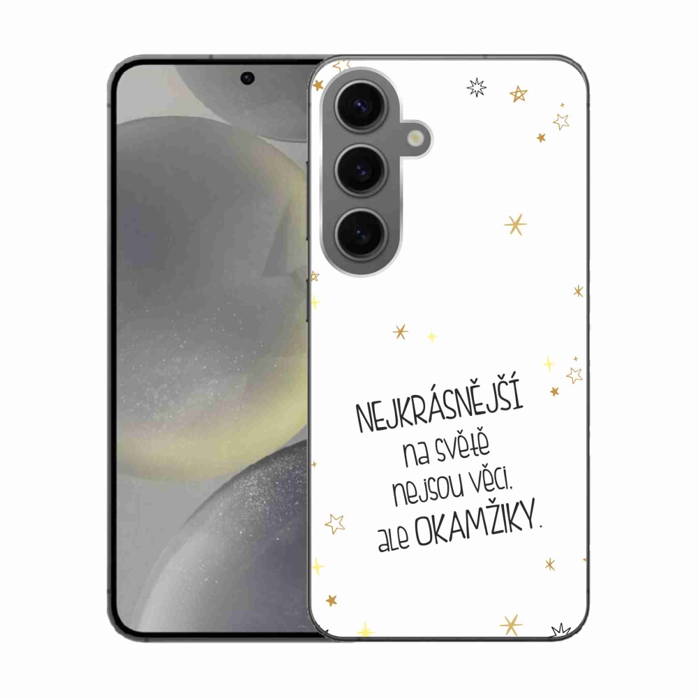 Gél borítás mmCase Samsung Galaxy S24 - idézem 4 fehér háttérrel