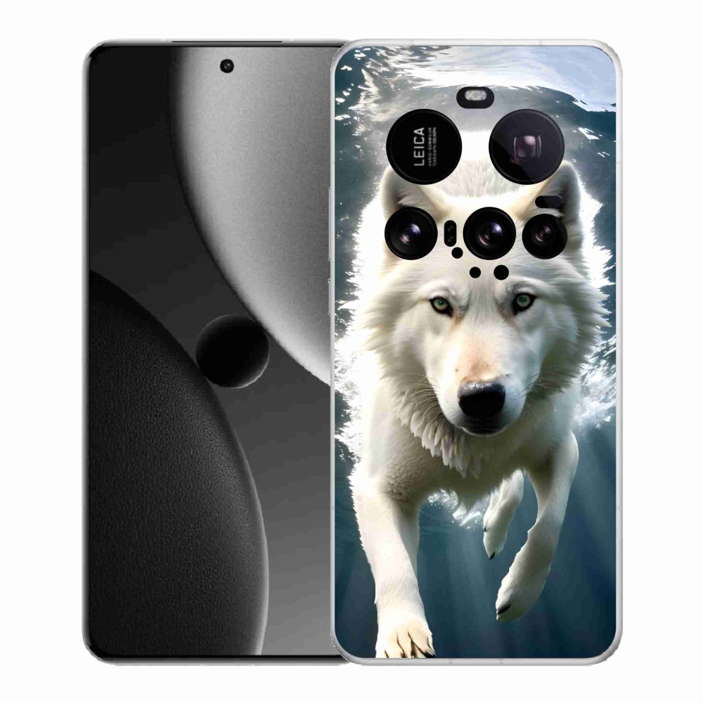 Gél borítás mmCase a Xiaomi 15 Ultra számára - fehér farkas