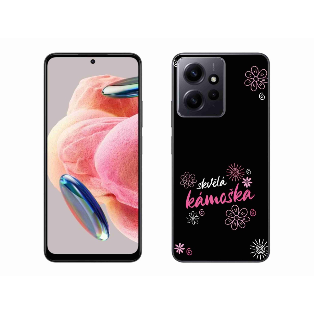 Gél borító mmCase a Xiaomi Redmi Note 12 4G - nagyszerű haver fekete háttérrel