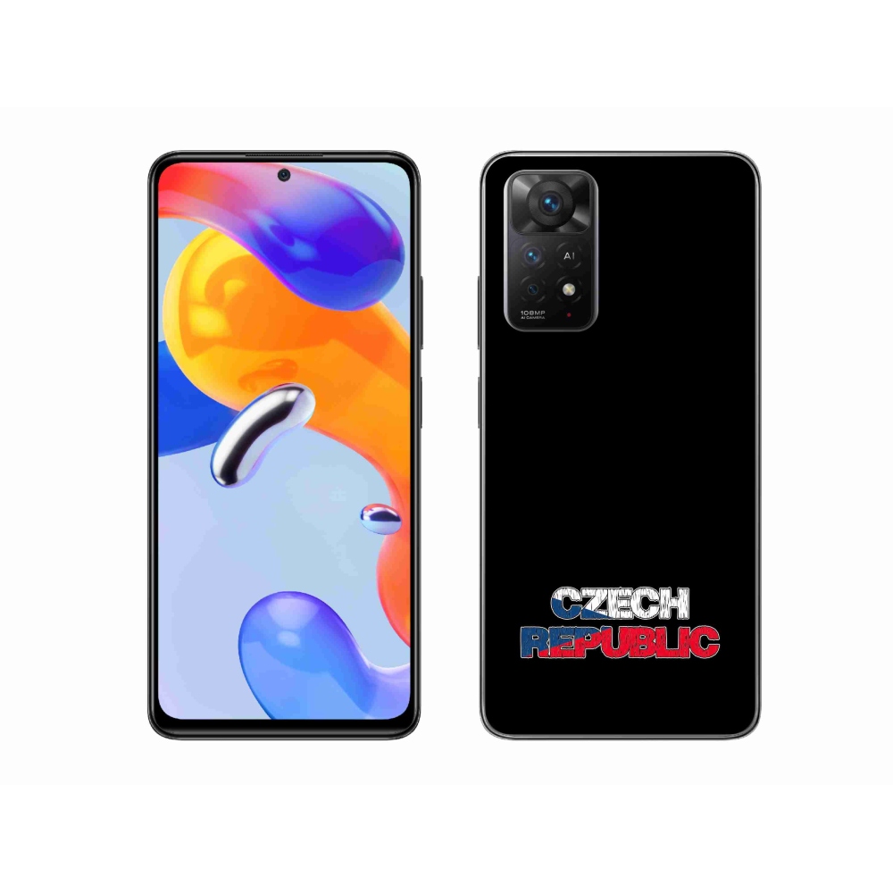 Gél borítás mmCase a Xiaomi Redmi Note 11 Pro 4G/5G - Csehország fekete háttérrel